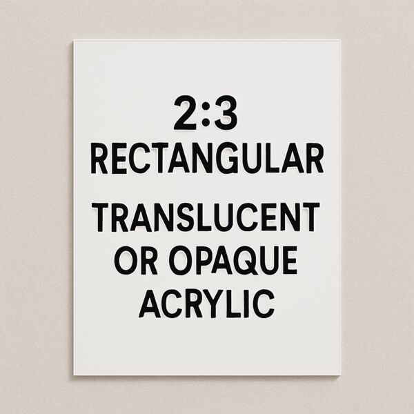 18" x 27" (2:3) Rectangle Cut Acrylic Thumbnail