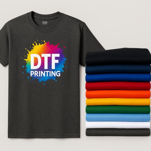 Pro Custom Bundle – 10 × Gildan 5000 Full‑Color DTF Tees @ $8  each Thumbnail