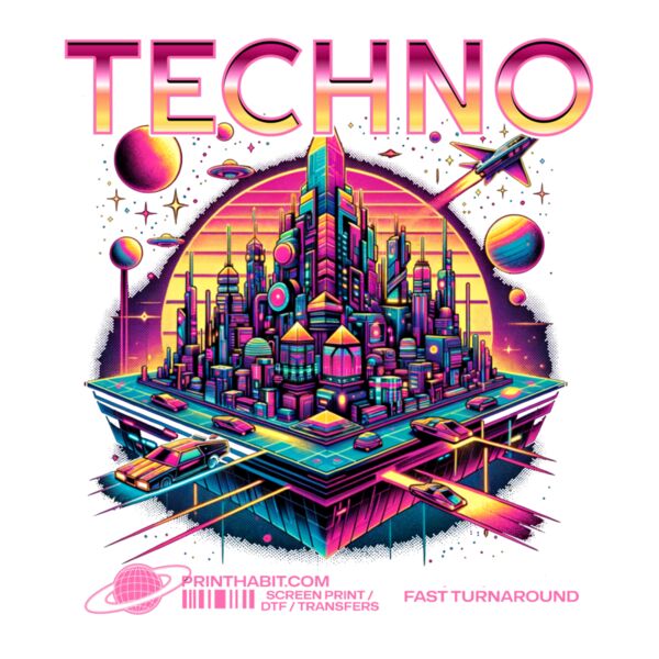 Print Habit Techno Fan Support Graphic Thumbnail